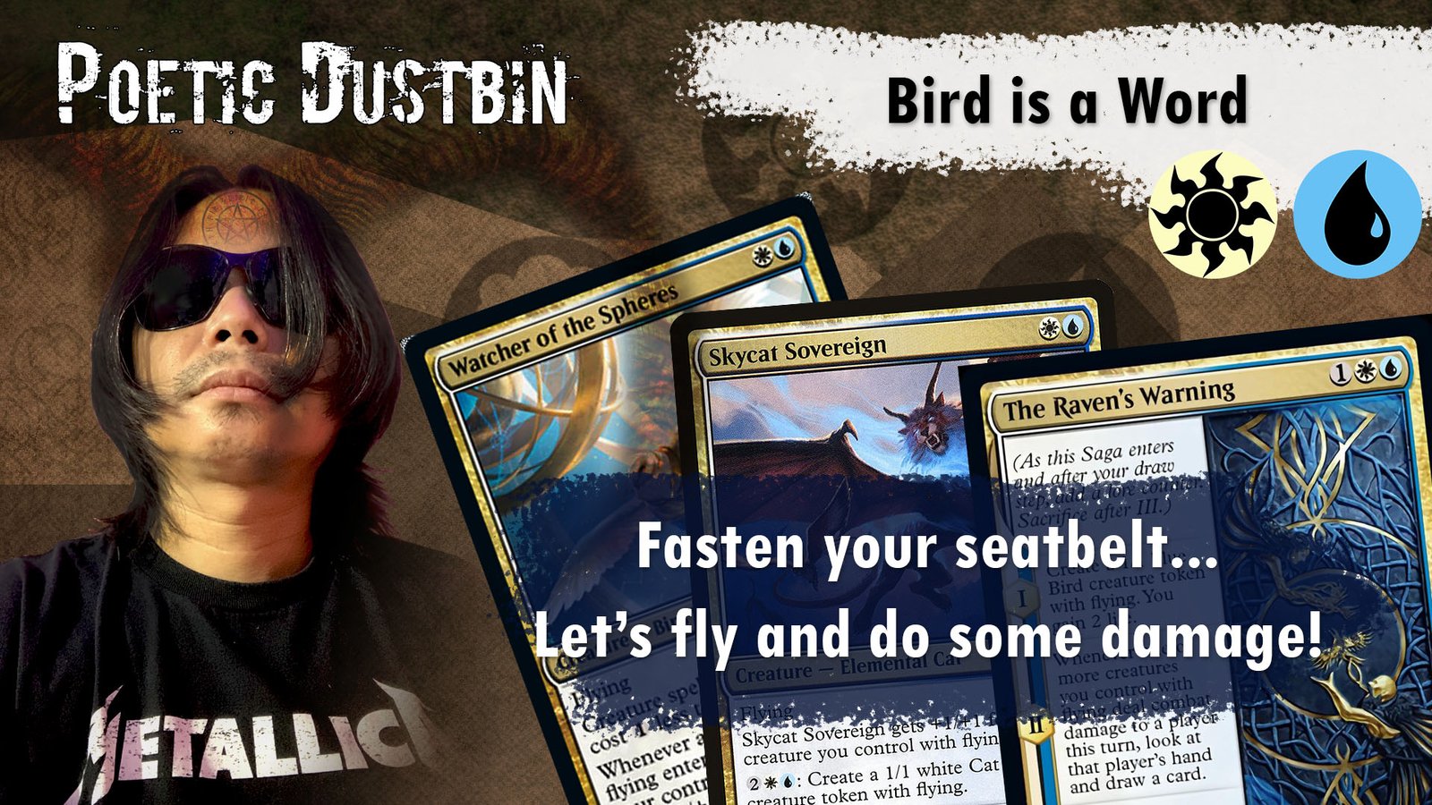 MTG Arena - Kaldheim Azorious Standard Bird Deck with Raven's Warning and Dream Trawler - Poetic Dustbin