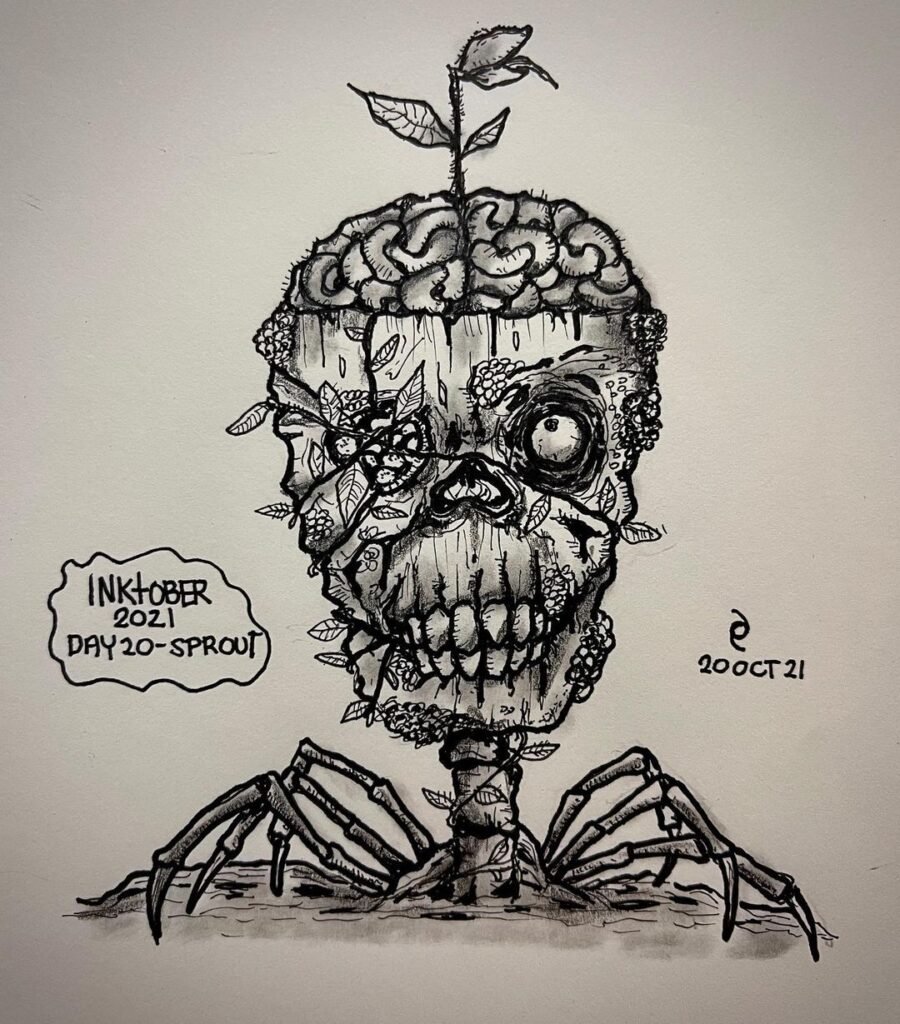inktober 2021 - day 20 - Sprout