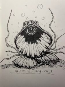 Inktober 2022 - Day 4 - Scallop