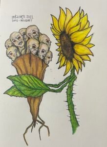 inktober 2022 - Day 6 - Bouquet