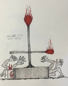 Inktober 2022 - Day 8 - Match