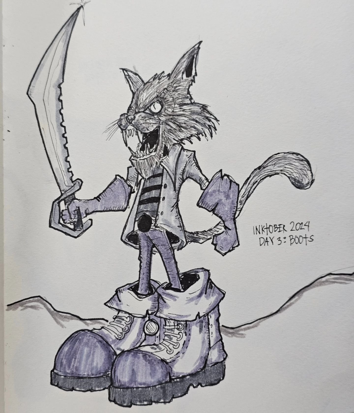 inktober-2024-day3-boots