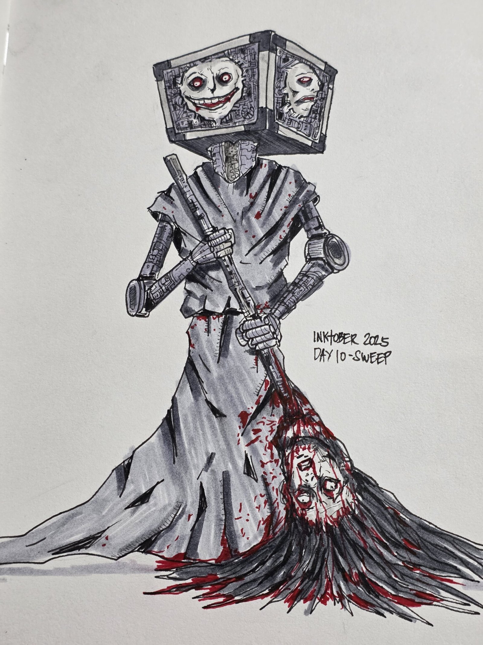 Inktober 2025 - Day 10 - Sweep