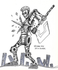 Inktober-2025-Day16-Blunder