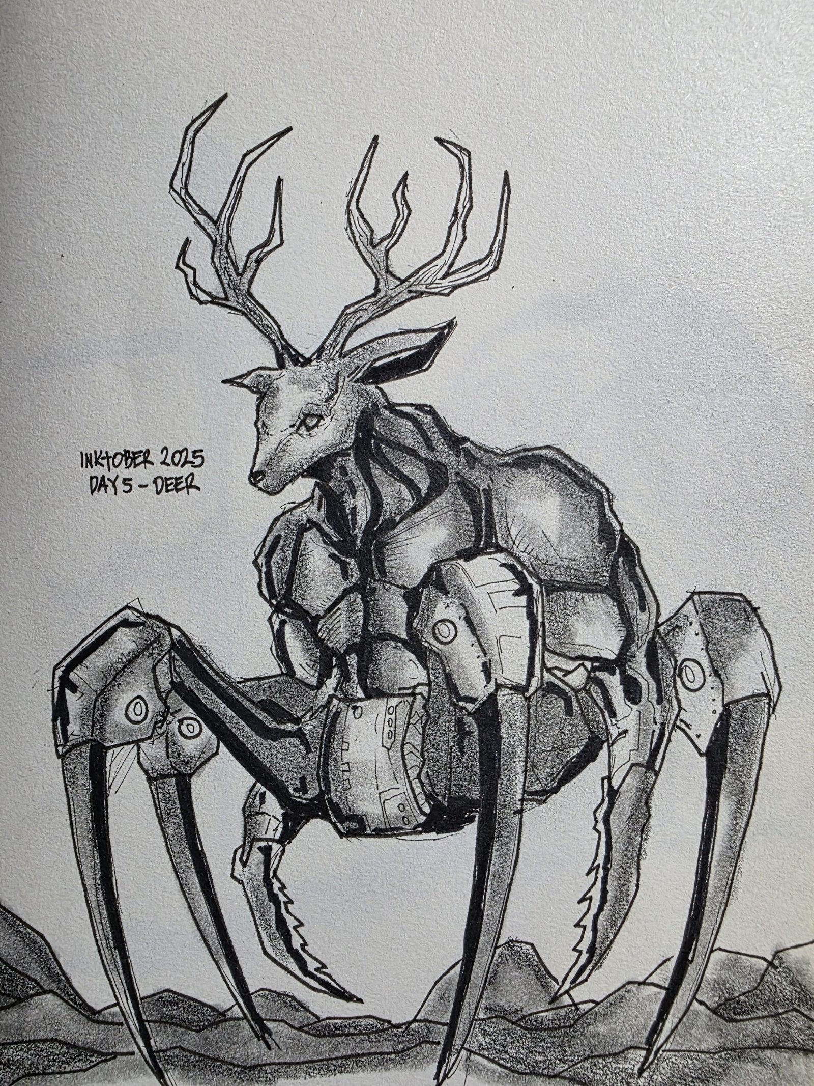 inktober 2025 - DAY 5 - Deer